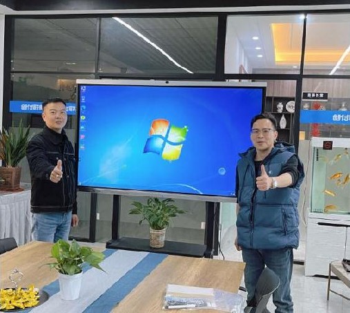 创付联盟75寸会议机案例